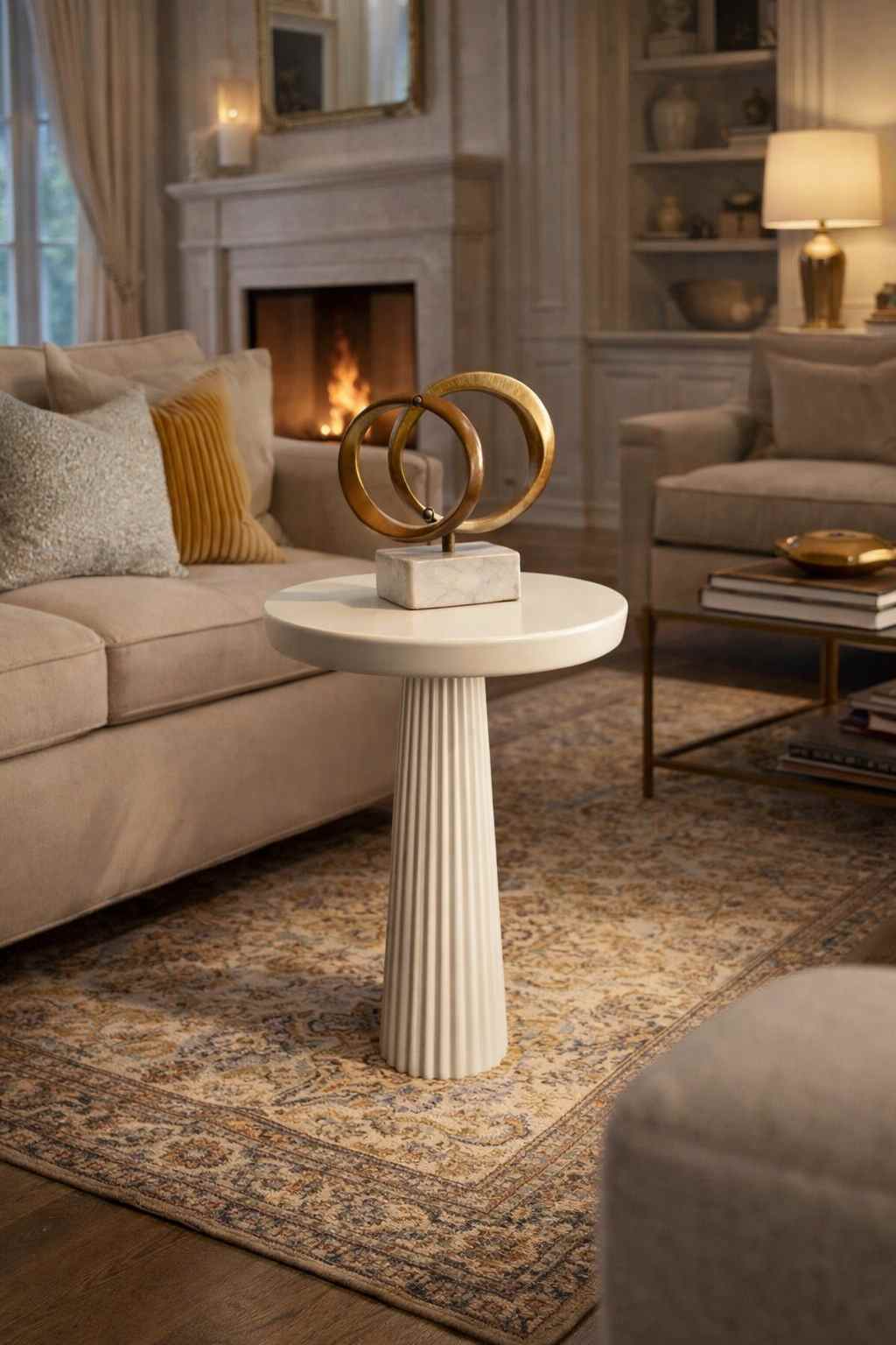 El işçiliği doğal ahşap mantar sehpa seti modern ev