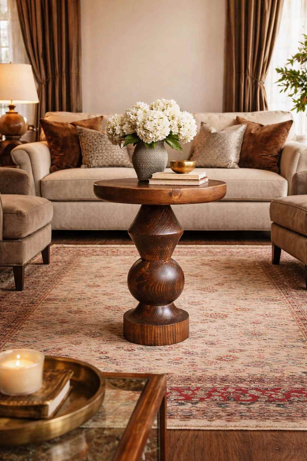 Modern salon için mantar sehpa seti