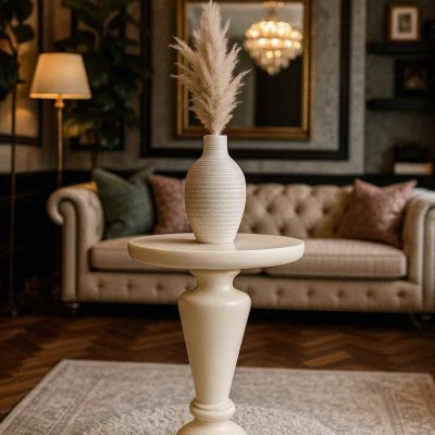 El yapımı ahşap mantar sehpa seti salon kullanımı