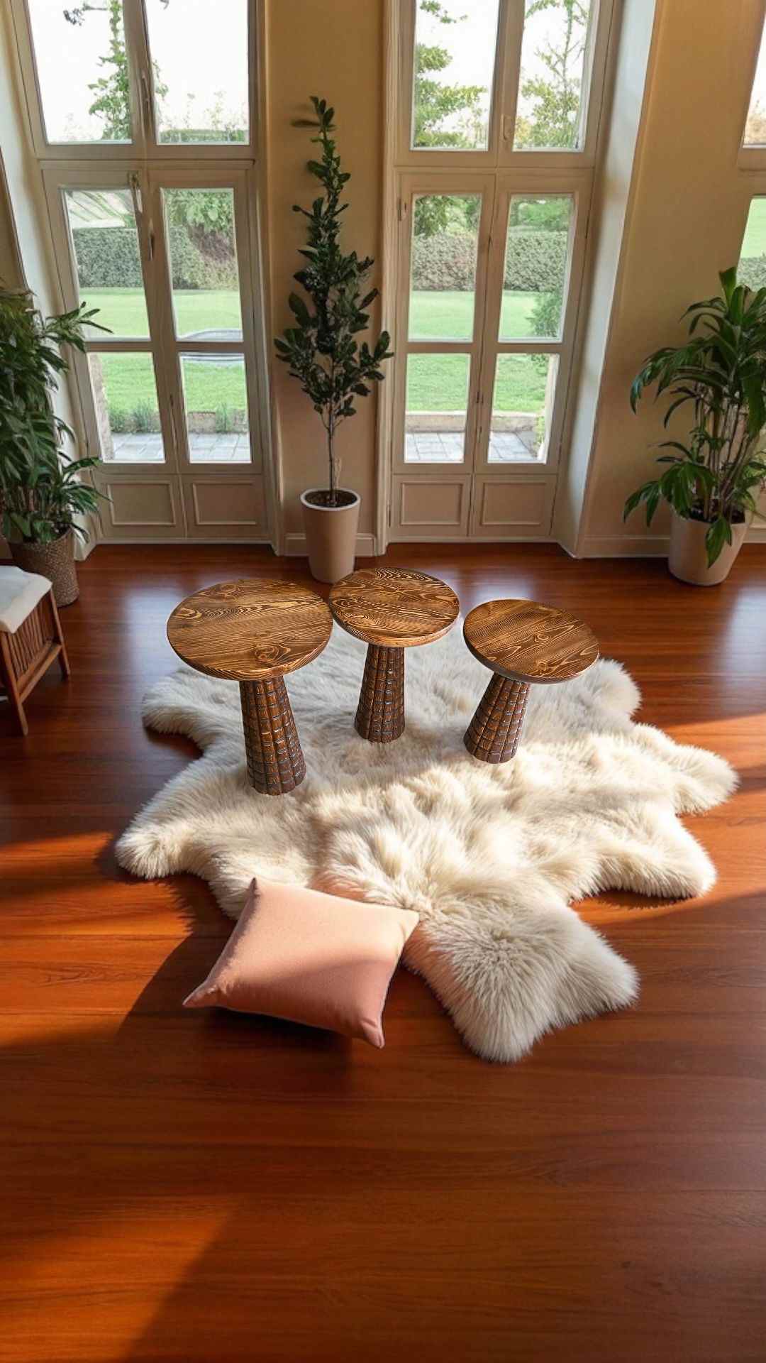 mantar-sehpa-zigon-sehpa-ahsap-sehpa-orta-sehpa2 Minimal tasarımlı ahşap orta sehpa