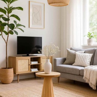 Modern ahşap mantar sehpa seti, minimalist